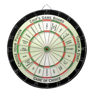 Traditional Color Combo Personal Regulation  Dartboard