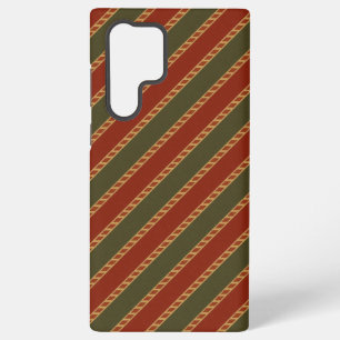 traditional colored Christmas striped  Samsung Galaxy Case