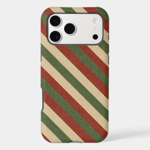 traditional coloured Christmas striped