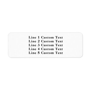 Traditional Custom Business 5 Lines of Serif Text
