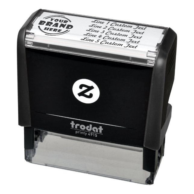 Traditional Custom Business 5 Lines of Serif Text  Self-inking Stamp (Product)