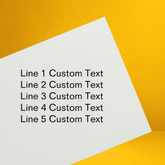 Traditional Custom Business 5 Lines of Serif Text Self-inking Stamp