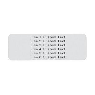 Traditional Custom Business 6 Lines of Serif Text 