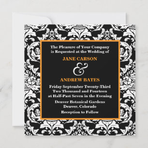 Traditional Damask Invitation