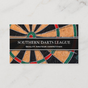 Traditional Dart Board Business Card