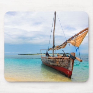 Traditional Dhow, Zanzibar, Tanzania Mouse Pad