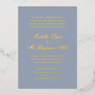 Traditional Dusty Blue Formal Elegant Wedding