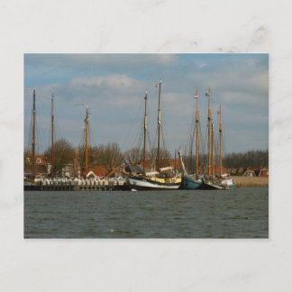 Traditional Dutch Sailing vessels, Enkhuizen Postcard