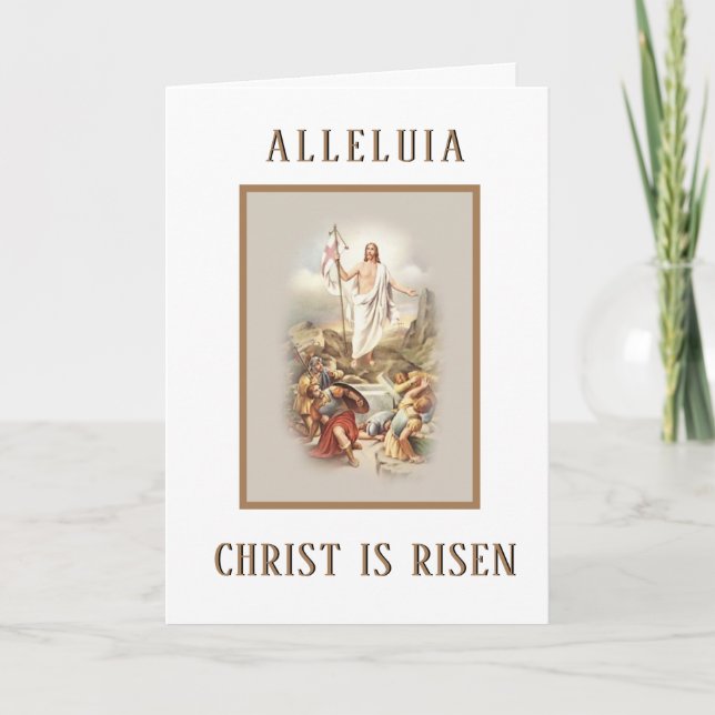 Traditional Easter Religious Blessings Prayer Holiday Card (Front)