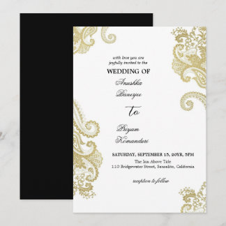 Traditional Elegant Henna  cultural Wedding Invitation