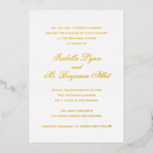 Traditional Elegant Wedding Rehearsal Dinner