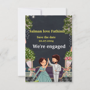 TRADITIONAL ENGAGEMENT PARTY INVITATION 