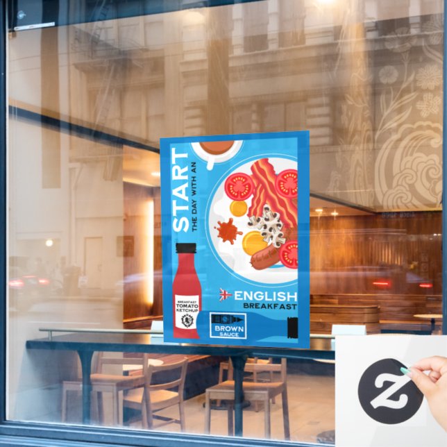 Traditional English Breakfast (Cafe Window)