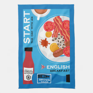 Traditional English Breakfast Tea Towel
