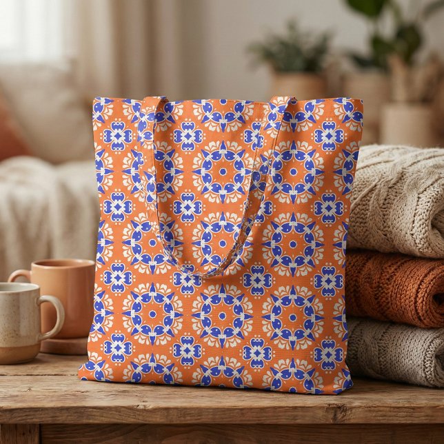Traditional Ethnic Folk Print Mosaic Motif Pattern Fabric (Creator Uploaded)