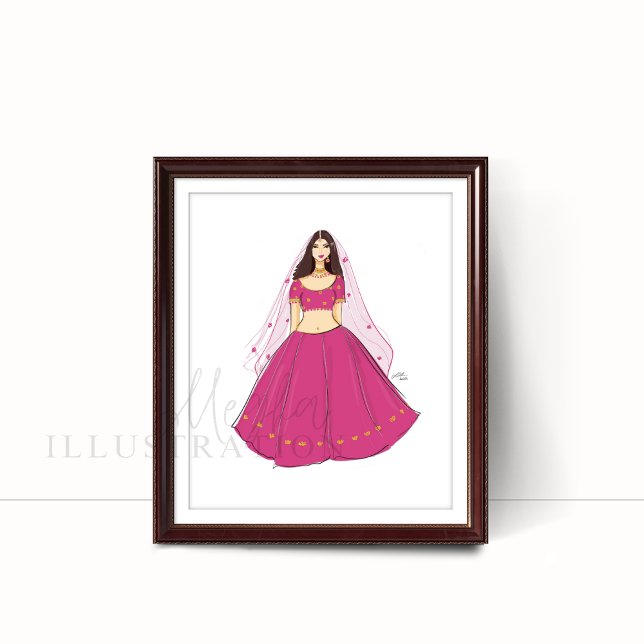 Traditional fashion illustration poster (Creator Uploaded)