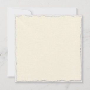 Traditional Faux-Deckle Edge Square Card Template