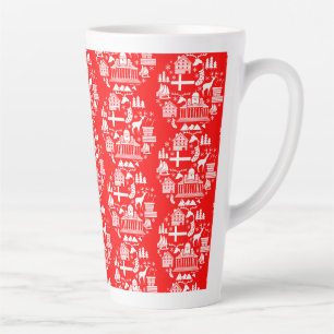 Traditional Finnish Christmas Decor Latte Mug