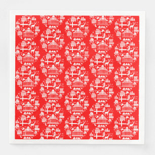 Traditional Finnish Christmas Decor Napkin