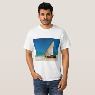 Traditional fishing boat on the beach T-Shirt