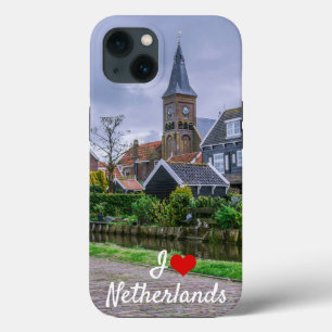 Traditional fishing village Marken in Netherlands iPhone 13 Case