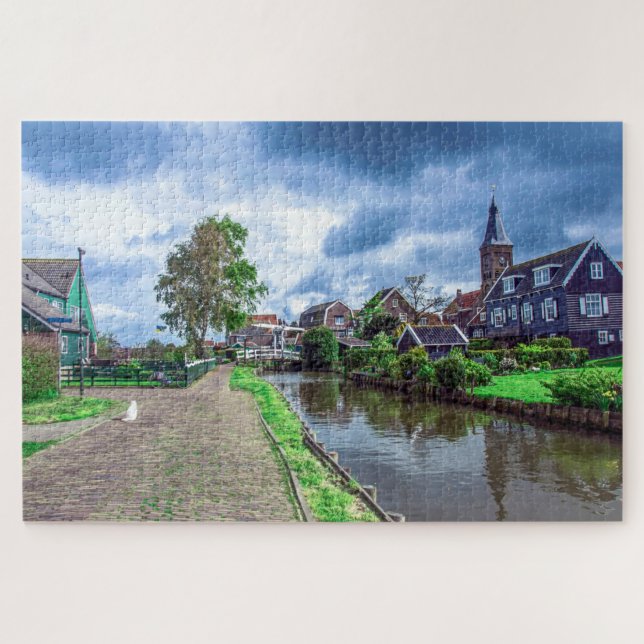Traditional fishing village Marken, Netherlands Jigsaw Puzzle (Horizontal)