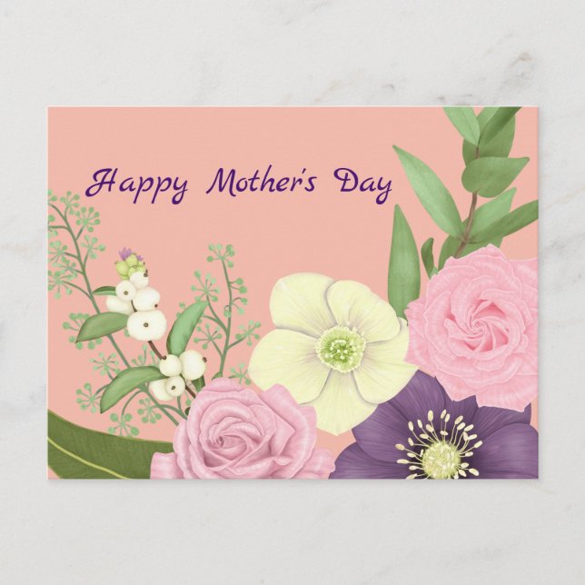 Traditional Floral Display - For Any Occasion Postcard (Front)