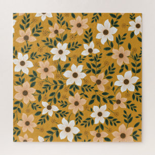 Traditional Flowers: Muster Seamless Pattern Jigsaw Puzzle