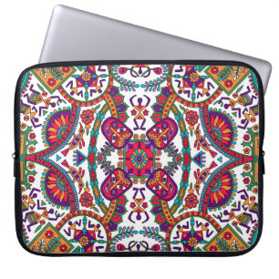 Traditional Folk Art Designart,ethnic,background,c Laptop Sleeve