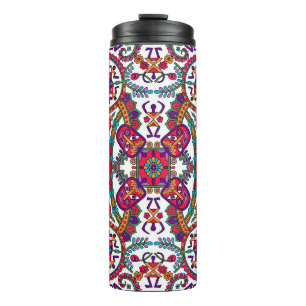 Traditional Folk Art Designart,ethnic,background,c Thermal Tumbler