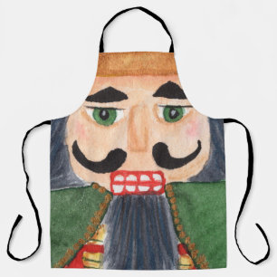 Traditional folk art german soldier nutcracker apron