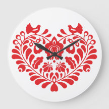 Traditional folk ornament Clock