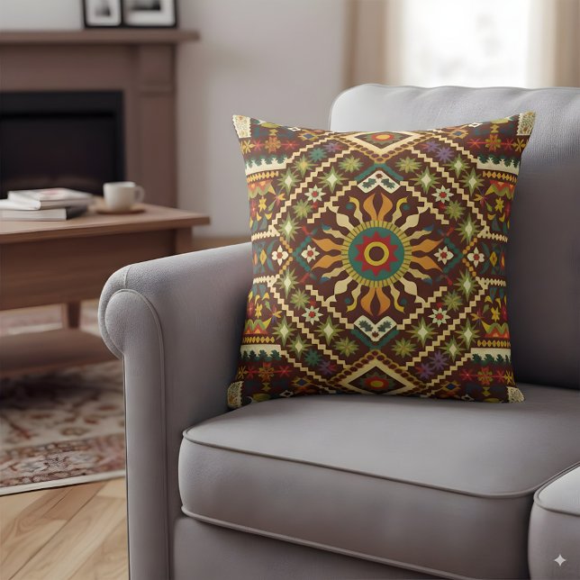 Traditional folklore motif cushion (Creator Uploaded)