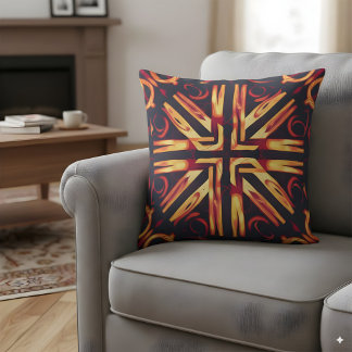 Traditional folklore motif cushion