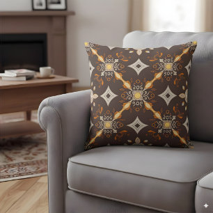 Traditional folklore motif cushion