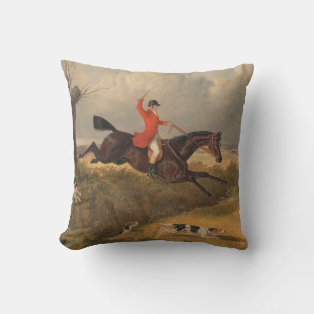 traditional fox hunting cushion (Front)