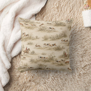 Traditional Foxhound Hunt Cushion