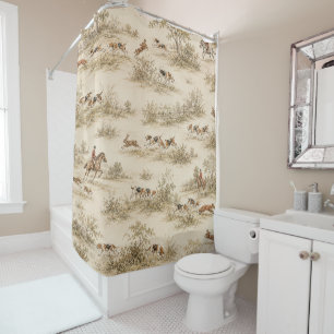 Traditional Foxhound Hunt Shower Curtain