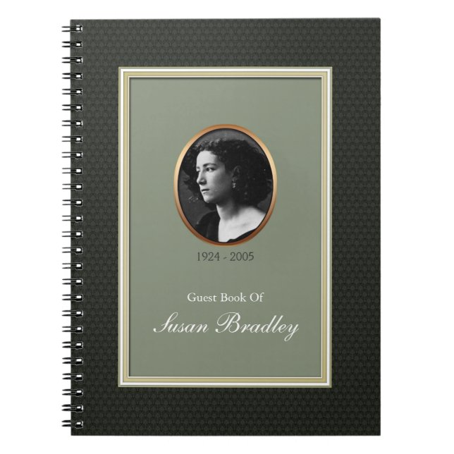 Traditional Funeral 2 Template Guest Book (Front)