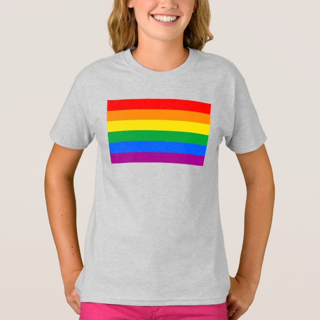 Traditional Gay Pride Flag T-Shirt (Front)