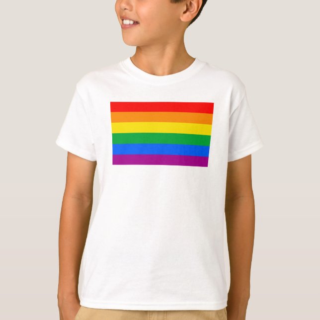 Traditional Gay Pride Flag T-Shirt (Front)