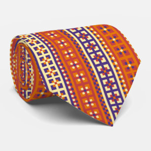 Traditional Geometric Ethnic Motif  Tie