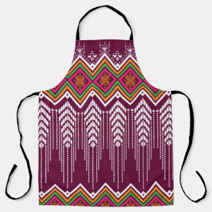 Traditional Geometric Ethnic Pattern Apron