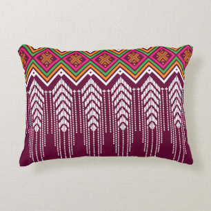 Traditional Geometric Ethnic Pattern Decorative Cushion
