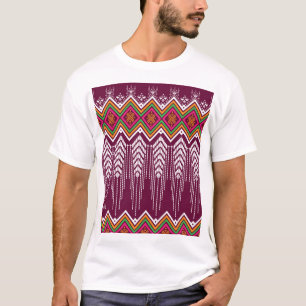 Traditional Geometric Ethnic Pattern T-Shirt