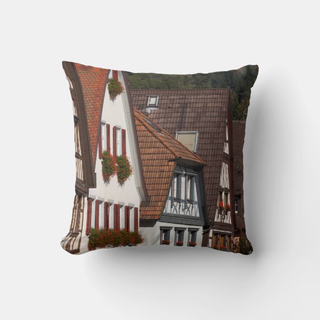 Traditional Germany Houses Cushion (Front)