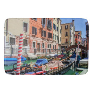 Traditional gondola in Venice Bath Mat