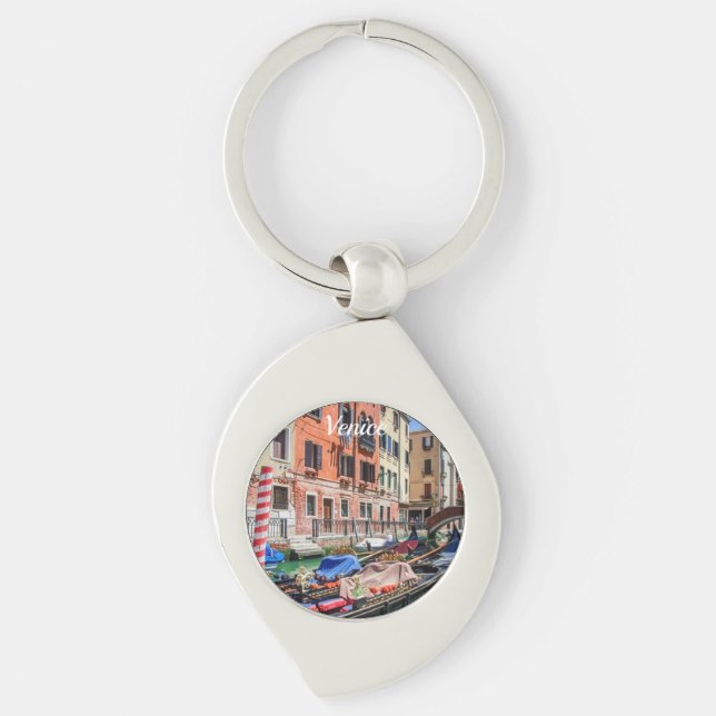 Traditional gondola in Venice Key Ring (Front)