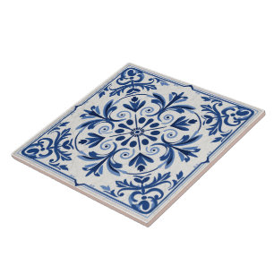 Traditional Greece Traditional Blue Art 6 Tile