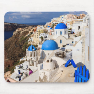 Traditional Greek Houses Mouse Pad